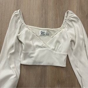 Princess Polly Long Sleeve Lace Crop Top